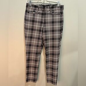 Torrid Women’s Gray Plaid Skinny Ankle Trouser Pants NWT Size 10 Tall